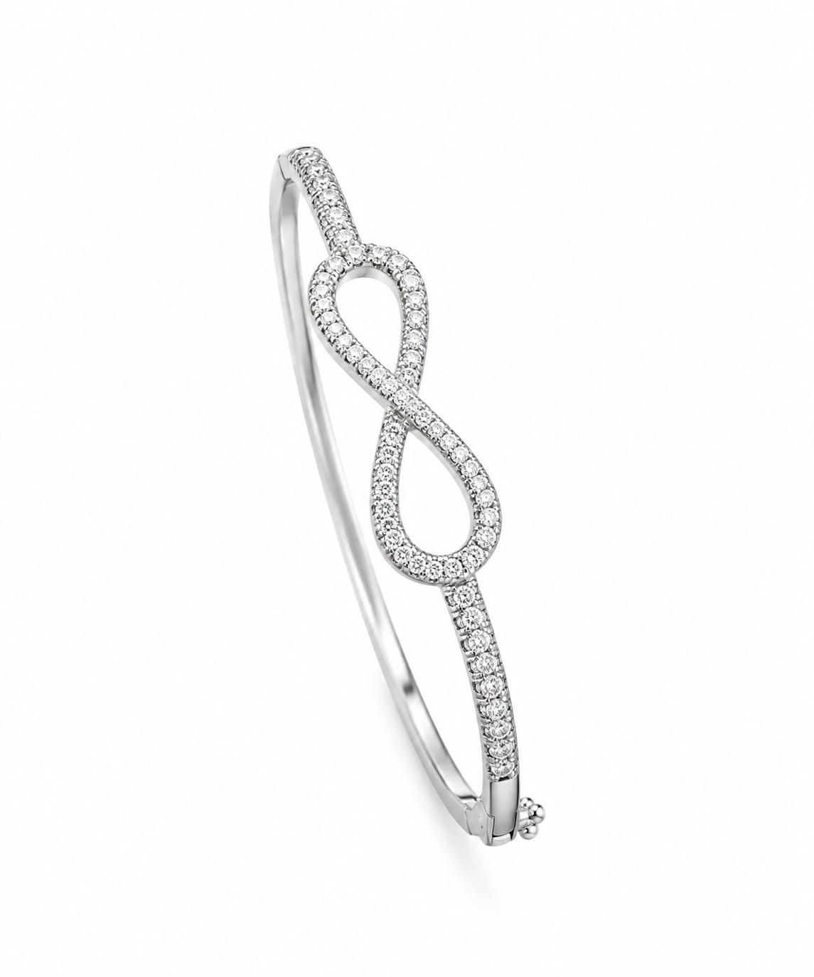 Silver Infinity Pavé Bracelet