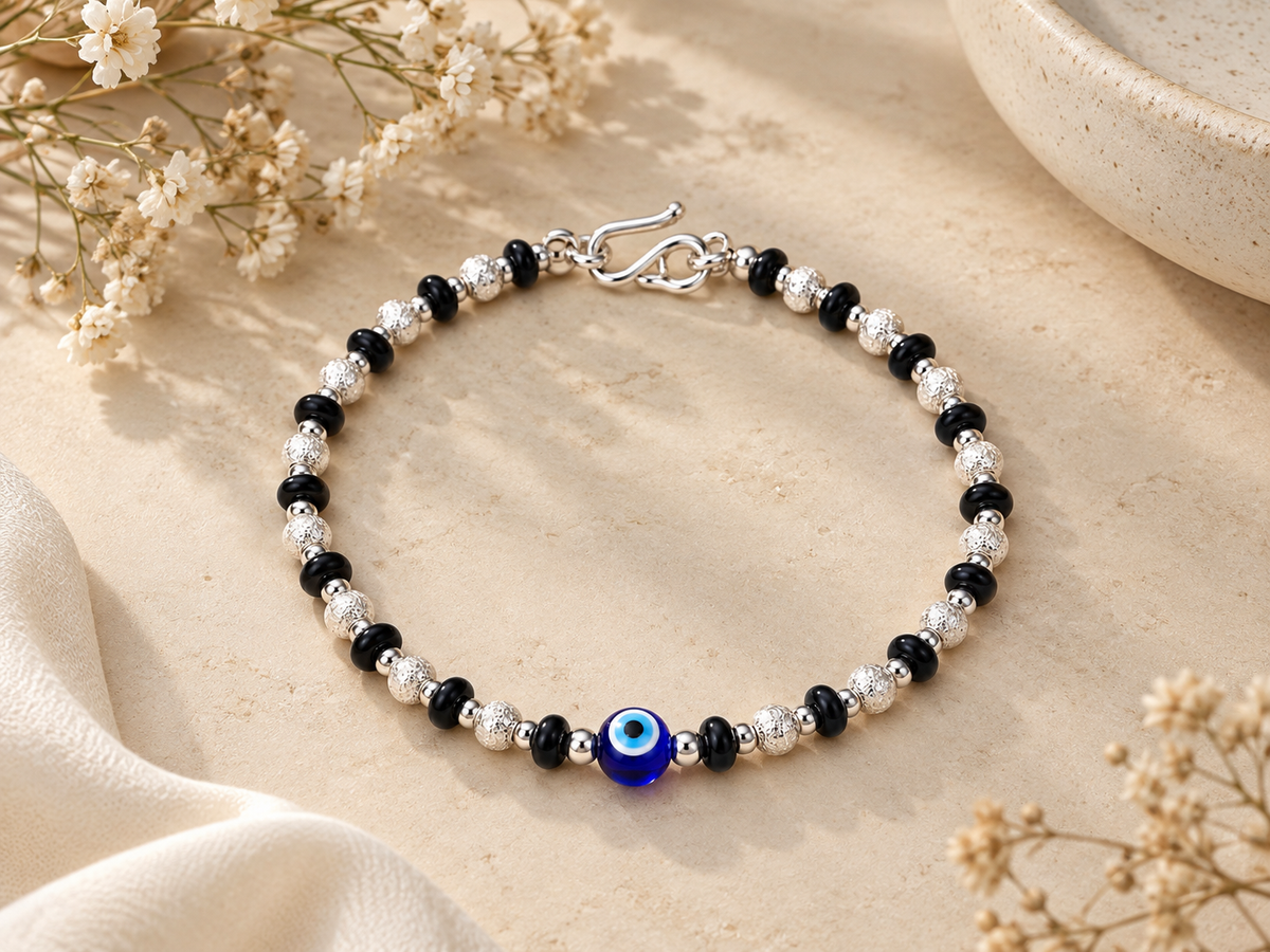 Midnight Nazar 925 Silver Anklet