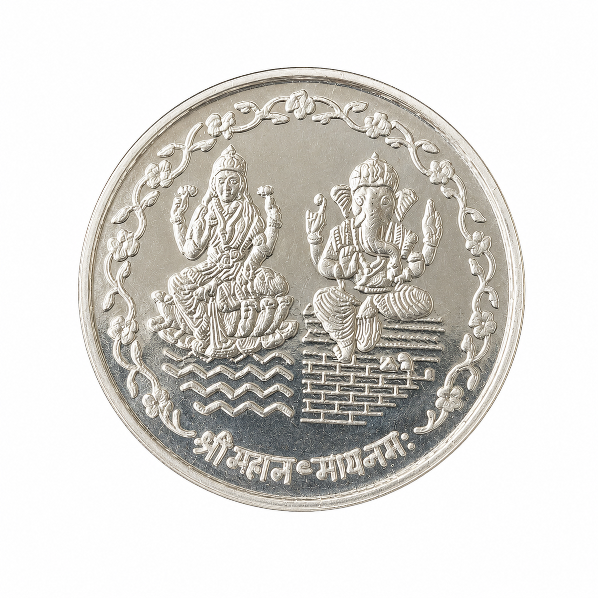 999 Silver Lakshmi Ganesh Coin – 5 Grams