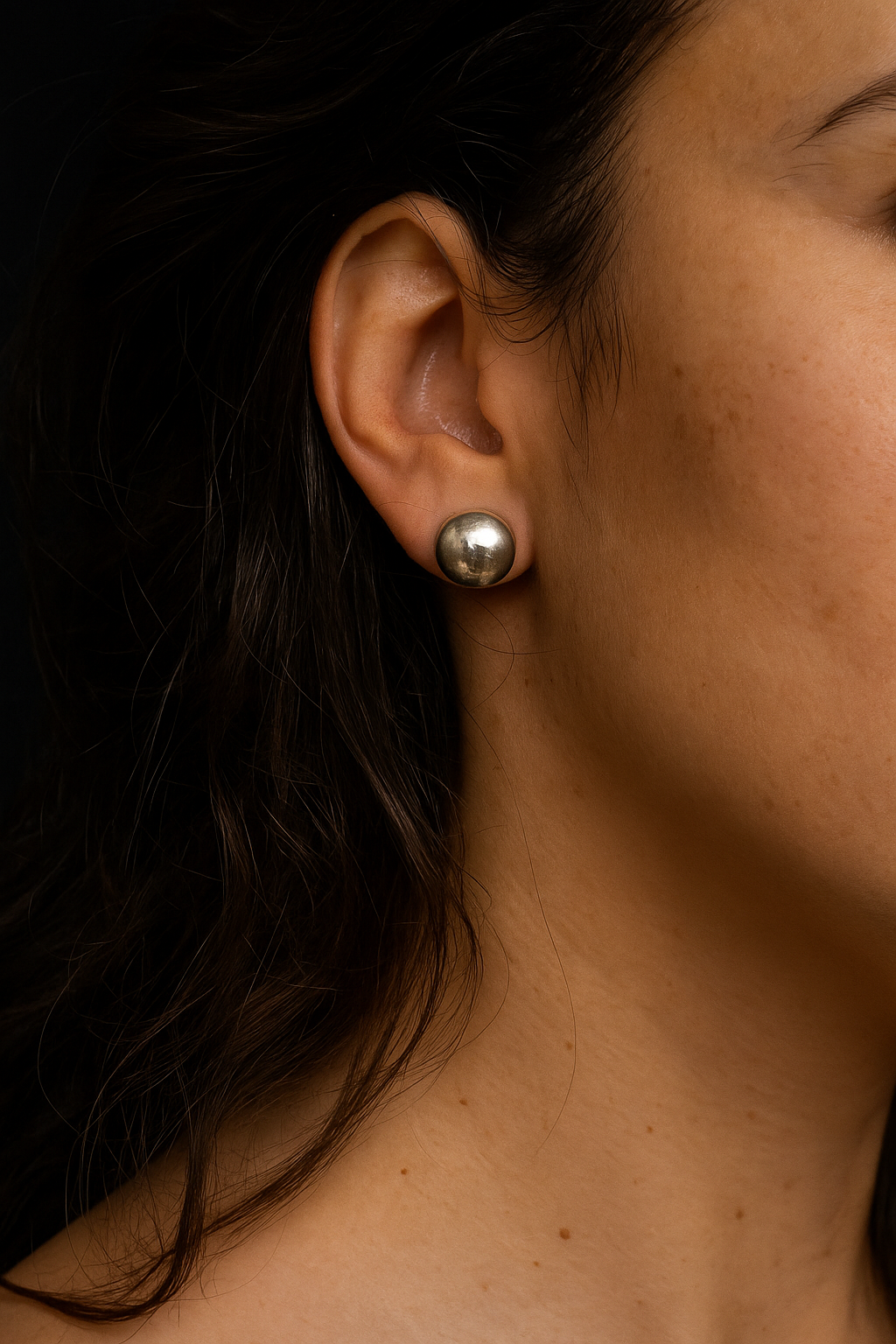 925 Sterling Silver Ball Stud Earrings
