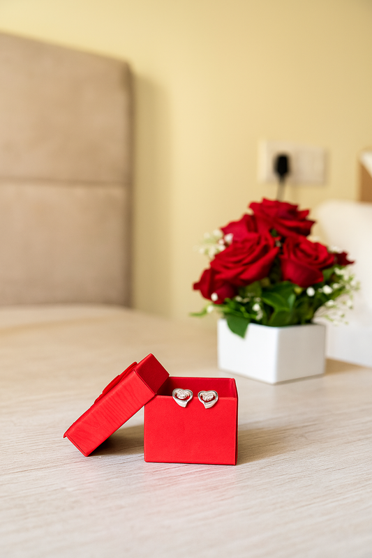 925 Sterling Silver Butterfly Leaf Stud Earrings