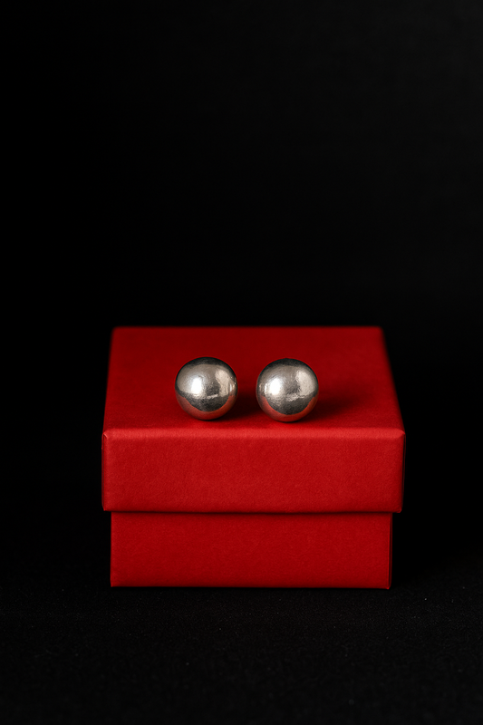 925 Sterling Silver Ball Stud Earrings